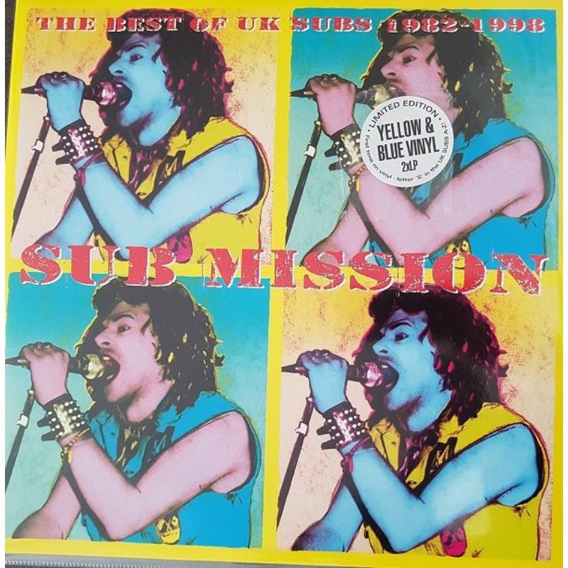 UK Subs - Sub Mission: The Best Of UK Subs 1982-1998 (Yellow & Blue Vinyl) - FALLLP055
