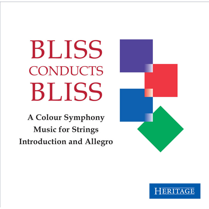 ARTHUR BLISS - BLISS CONDUCTS BLISS 2 - HTGCD221