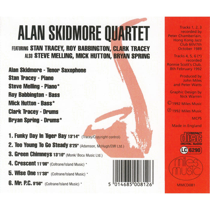 Alan Skidmore Quartet - East to West - MMCD081