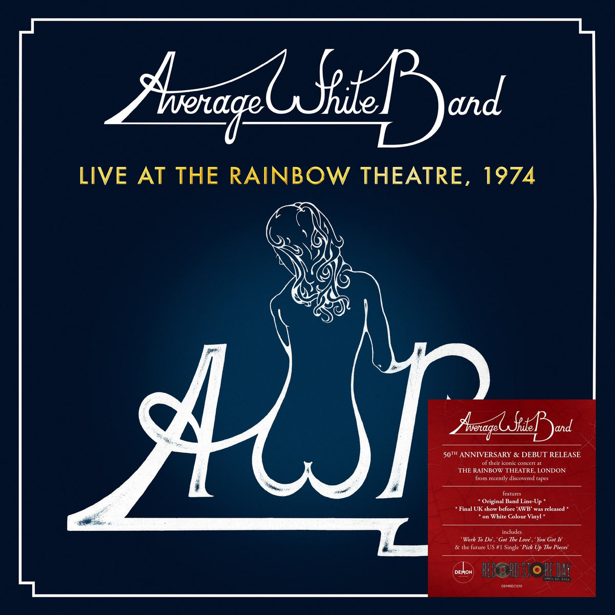 Average White Band - Live At The Rainbow Theatre: 1974 (140G White vinyl) - DEMREC1210