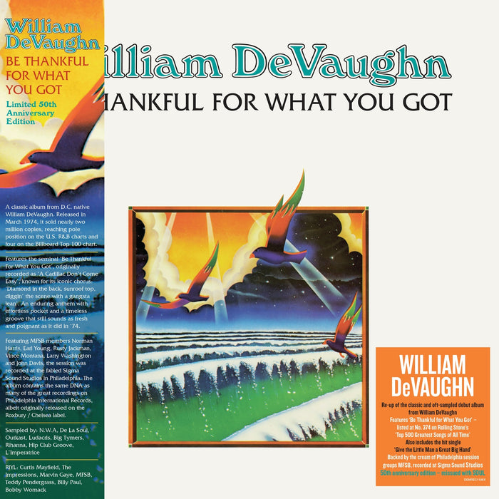 William Devaugn - Be Thankful For What You Got (50th Anniversary Edition) - DEMREC1186X