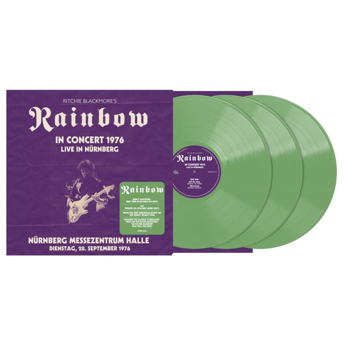 Ritchie Blackmore's Rainbow - Live in Nurnberg 1976 - Nurnberg Messezentrum Halle 28.9.1976 (Green vinyl) - DEMREC1344X