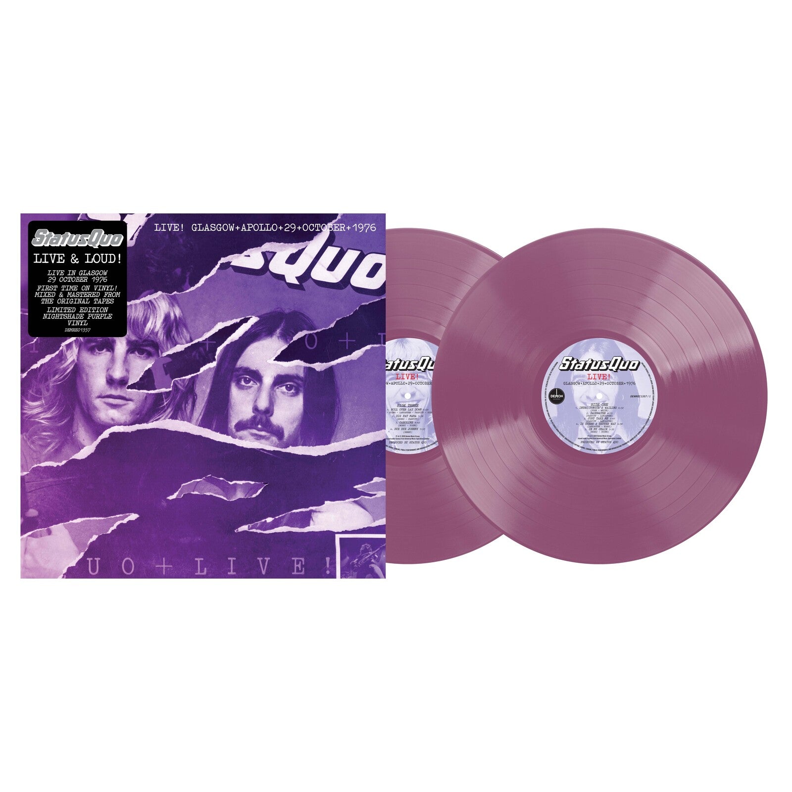 Status Quo: Live In Glasgow 29th October 1976 – Proper Music