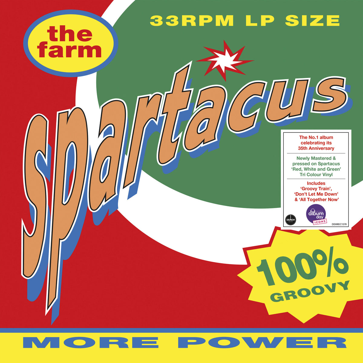 The Farm - Spartacus (Tri-Colour Vinyl) - DEMREC1378