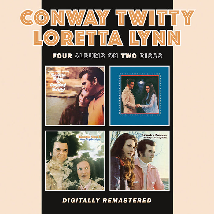 CONWAY TWITTY & LORETTA LYNN - We Only Make Believe / Lead Me On / Louisiana Woman-Mississippi Man / Country Partners - BGOCD1536