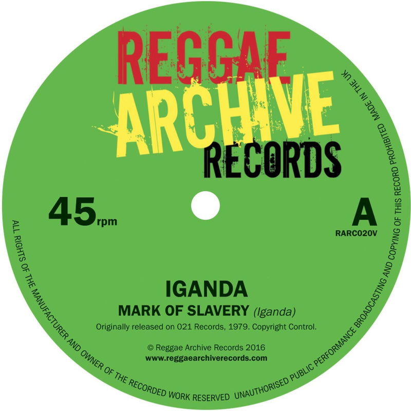 Iganda - Mark Of Slavery / Slow Down - RARC020VR