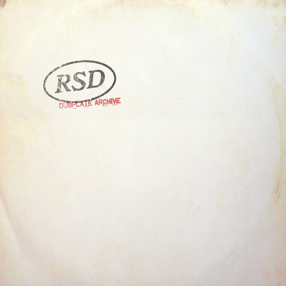 RSD - Dubplate Archive - RARC026V