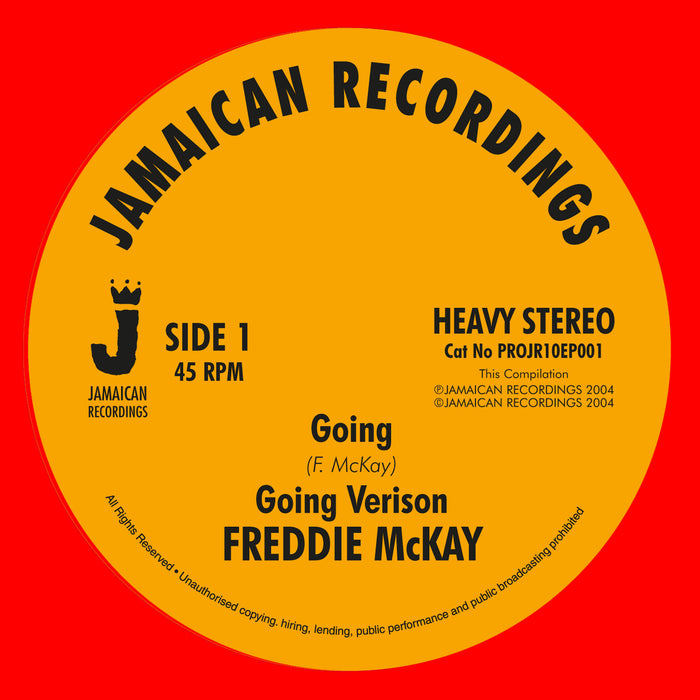 Freddie McKay/Ronnie Davis - Going / Tonight - PROJR10EP001