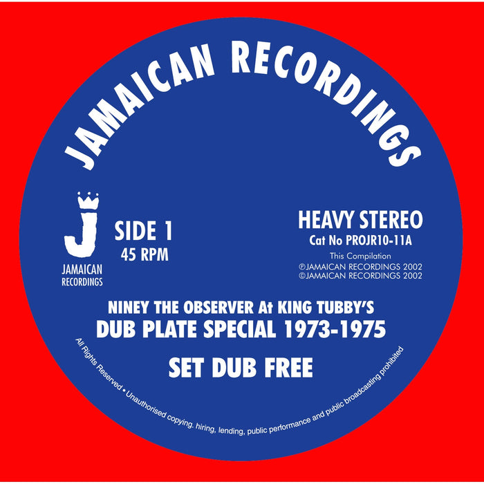Niney The Observer - Set Dub Free / Dub Born Free - PROJR1011
