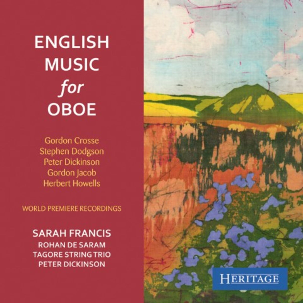 SARAH FRANCIS - ENGLISH MUSIC FOR OBOE - HTGCD275