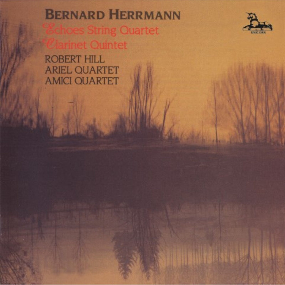 ARIEL AND AMICI QUARTETS - HERRMANN - CLARINET QUINTET - UKCD2069