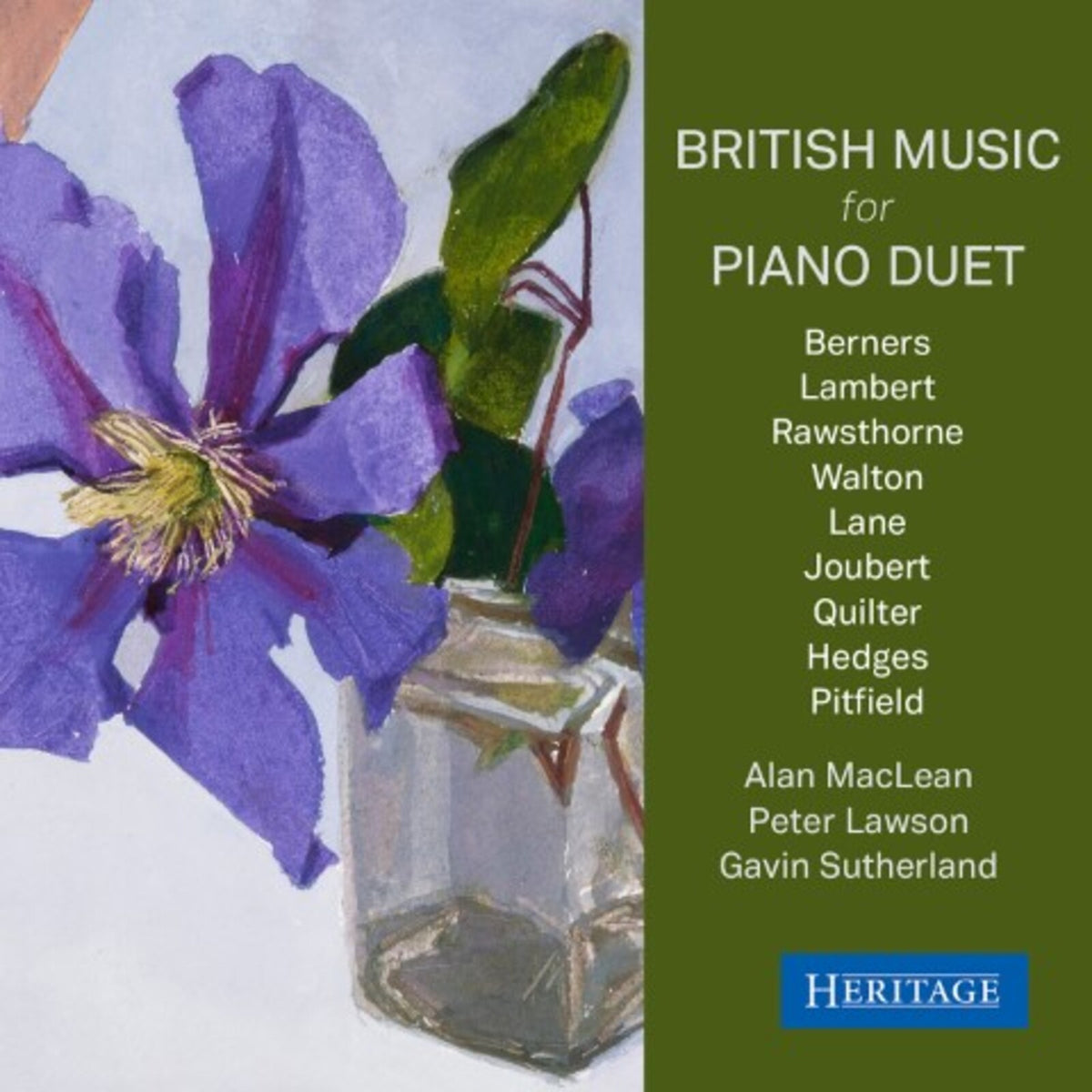VARIOUS - BRITISH MUSIC FOR PIANO DUET - HTGCD202