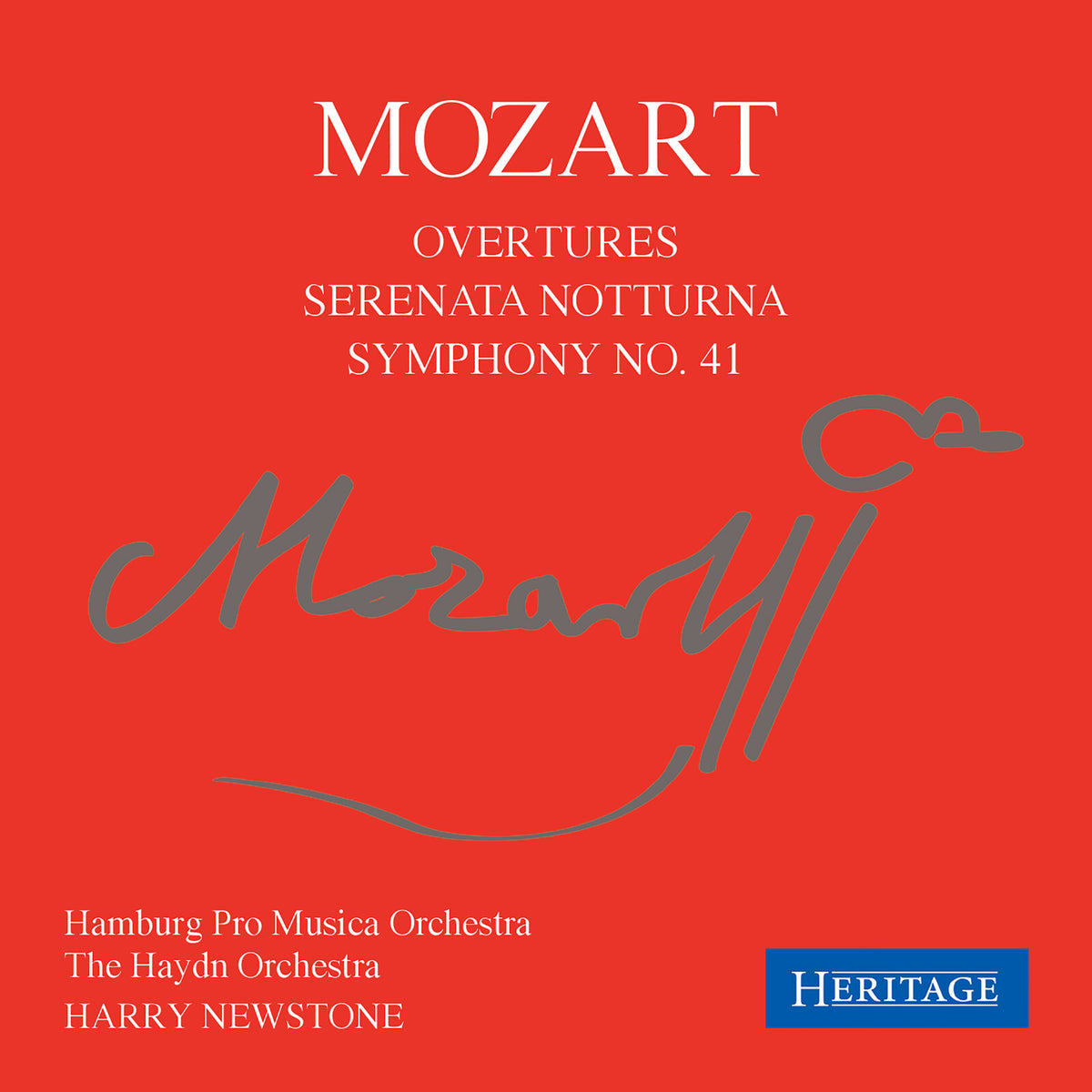 HARRY NEWSTONE - MOZART - OVERTURES - HTGCD182