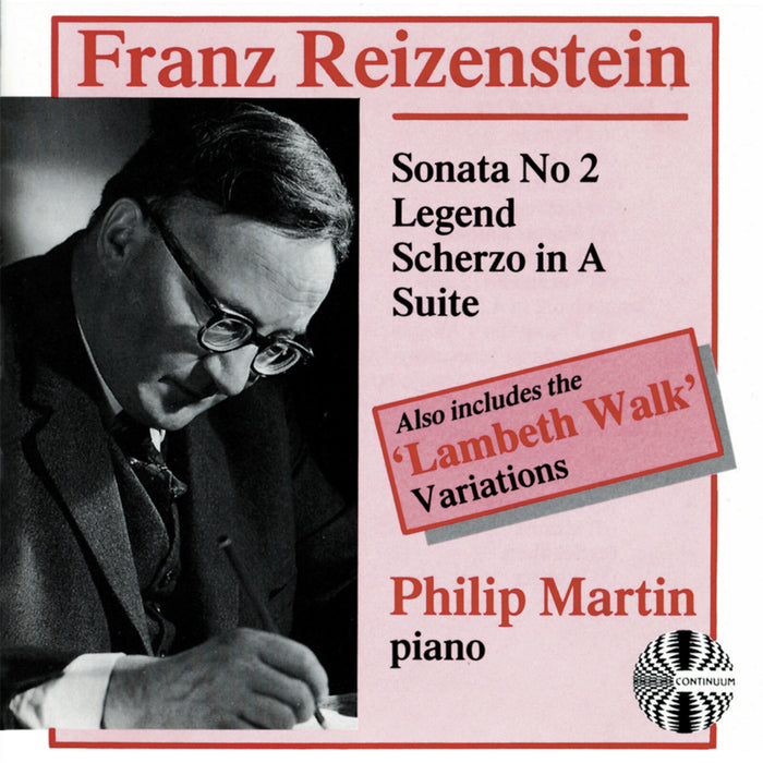 PHILIP MARTIN - REIZENSTEIN - PIANO WORKS - CCD1007