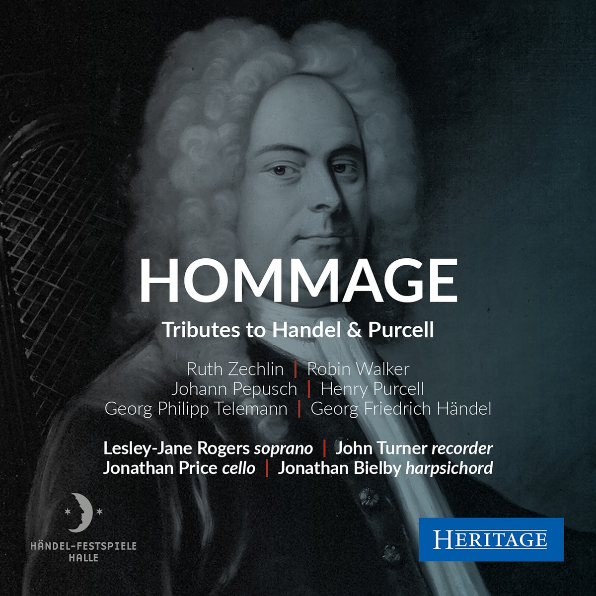 Lesley-Jane Rogers; John Turner ; Jonathan Price; Jonathan Bielby - Hommage - Tributes to Handel & Purcell - HTGCD118