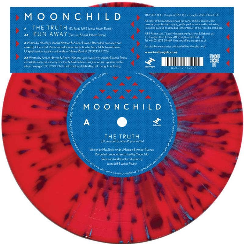 Moonchild - The Truth (DJ Jazzy Jeff &amp; James Poyser Remix)&quot;/ &quot;Run Away (Eric Lau &amp; Kaidi Tatham Remix) (Ltd RSD 2020 7&quot;)