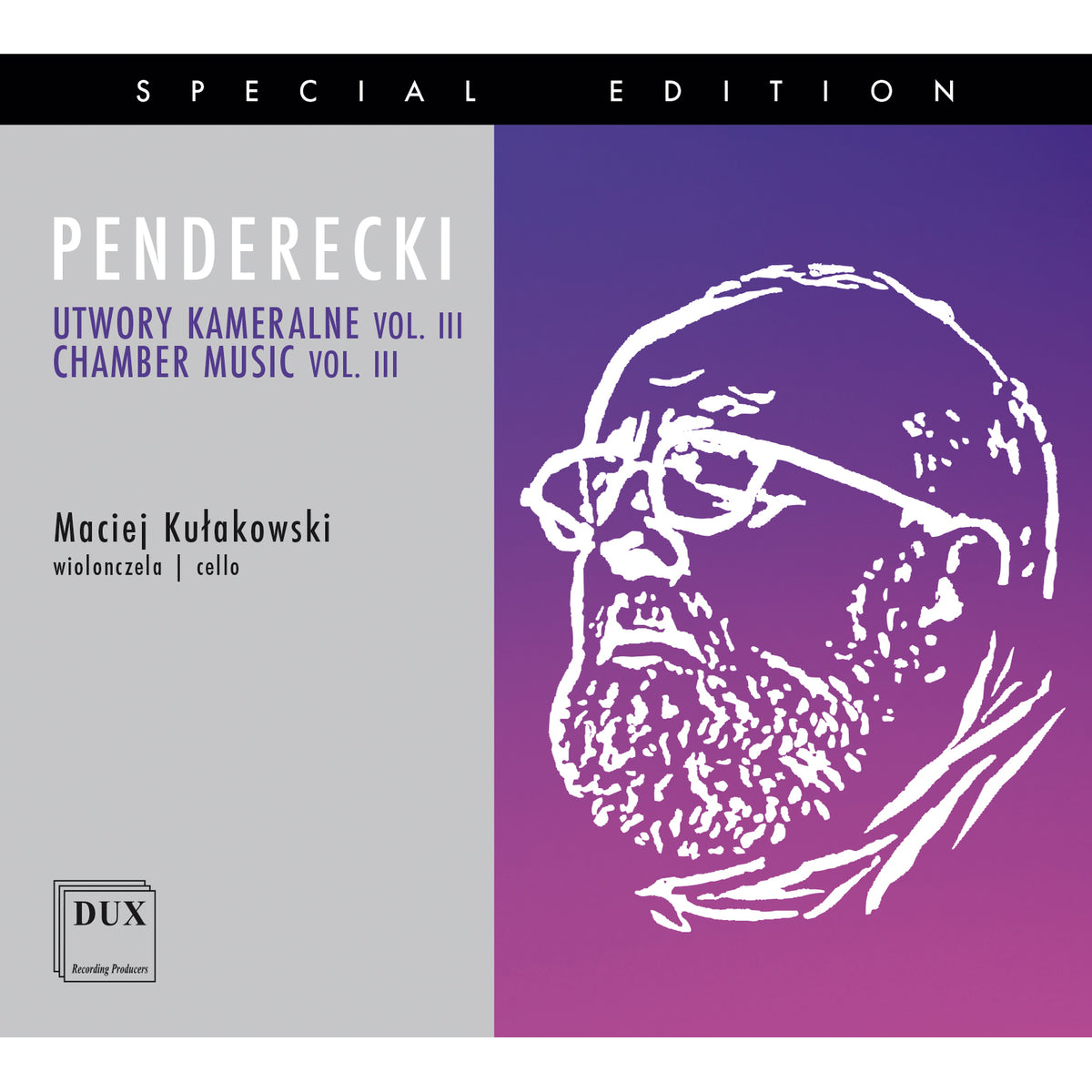 Maciej Kulakowski (cello), Maria Slawek (violin), Marcin Maczynski (cello), Michal Balas (cello) - Krzysztof Penderecki: Chamber Music Vol. 3