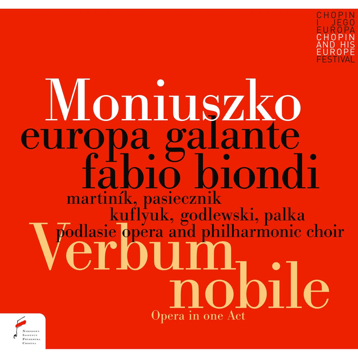 Europa Galante, Fabio Biondi, Jan Martinik, Olga Pasiecznik, Stanislav Kufliuk, Mariusz Godlewski, Adam Palka, Podlasie Opera Philharmonic Choir - Moniuszko: Verbum nobile - NIFCCD091