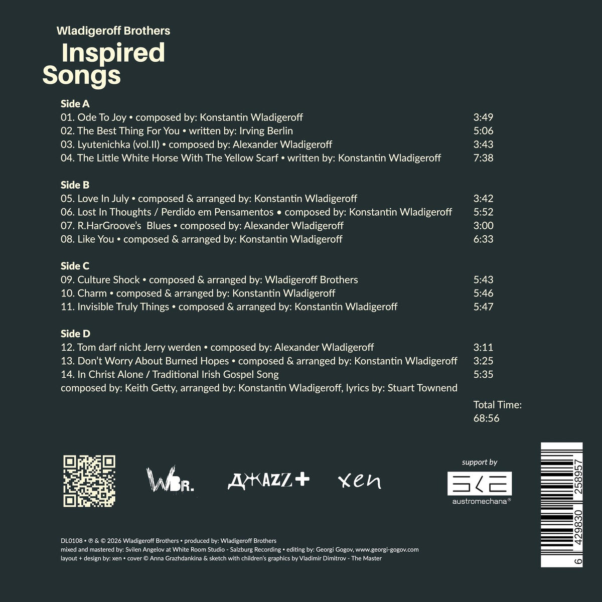 Wladigeroff Brothers - Inspired Songs - DLO108LP