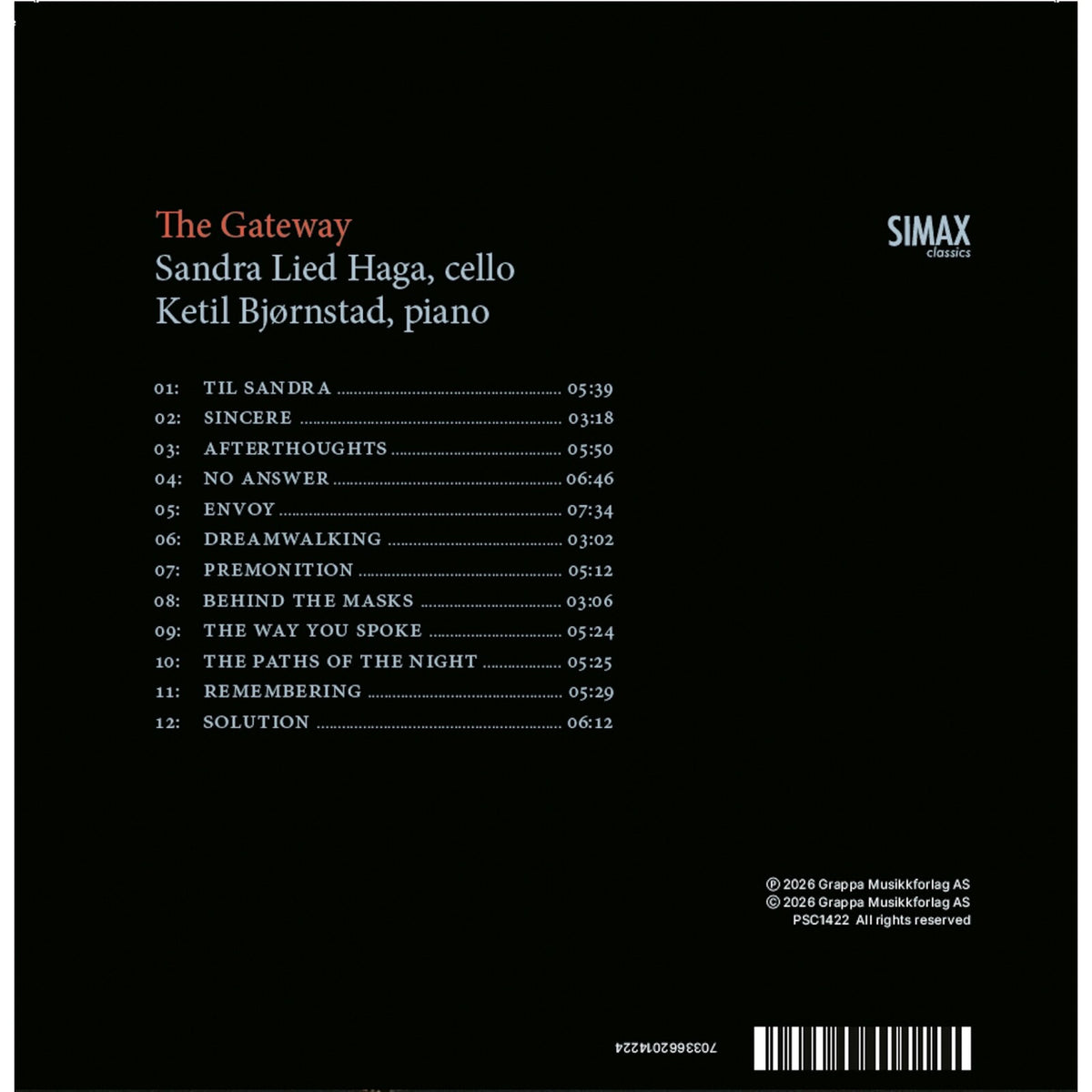 Ketil Bjornstad & Sandra Lied Haga - The Gateway - PSC1422