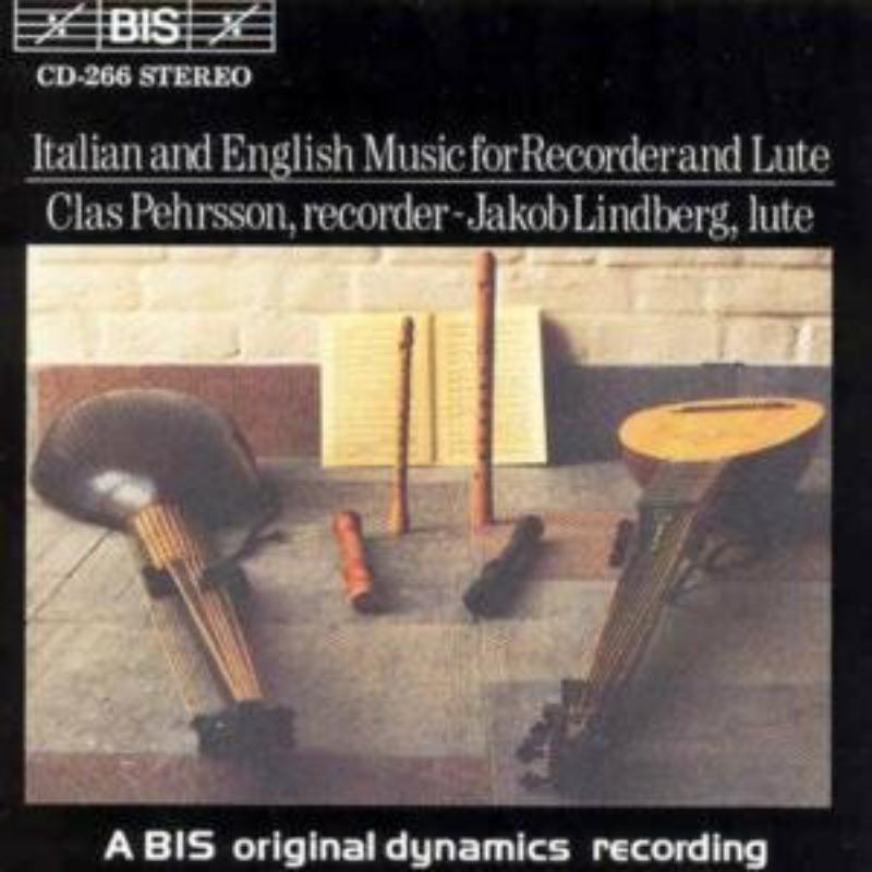 Lindberg:Pehrsson - Italian and English Music for Recorder and Lute - BISCD266