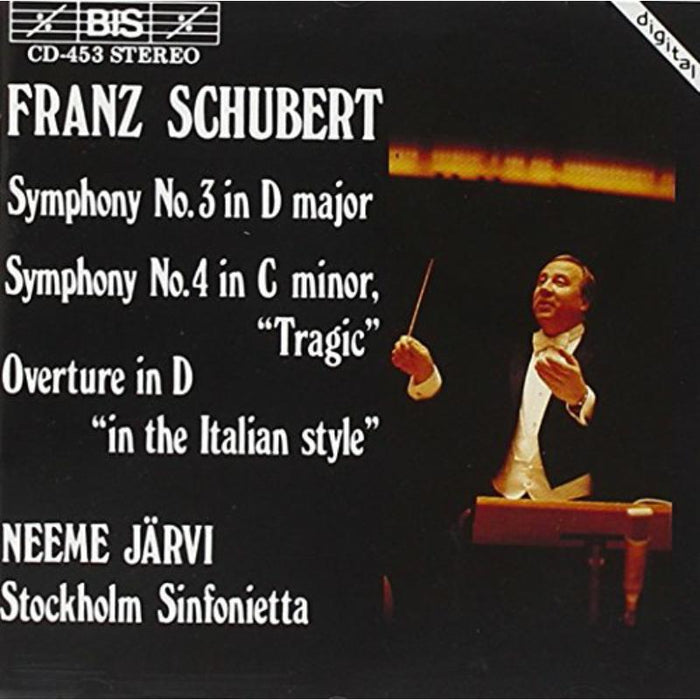 Stockholm Sinfonietta - Schubert: Symphonies 3 4, Overture in the Italian Style - BISCD453