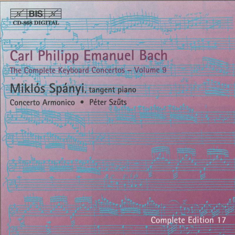 Concerto Armonico:Spanyi:Szuts - Bach, C.P.E.: Keyboard Concertos - BISCD868