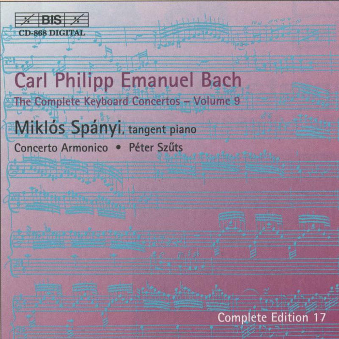 Concerto Armonico:Spanyi:Szuts - Bach, C.P.E.: Keyboard Concertos - BISCD868
