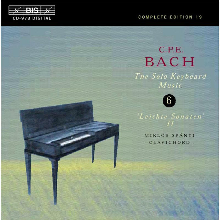 Spanyi, Miklos - CPE Bach: The Solo Keyboard Music, Vol 6 - Leichte Sonaten II - BISCD978