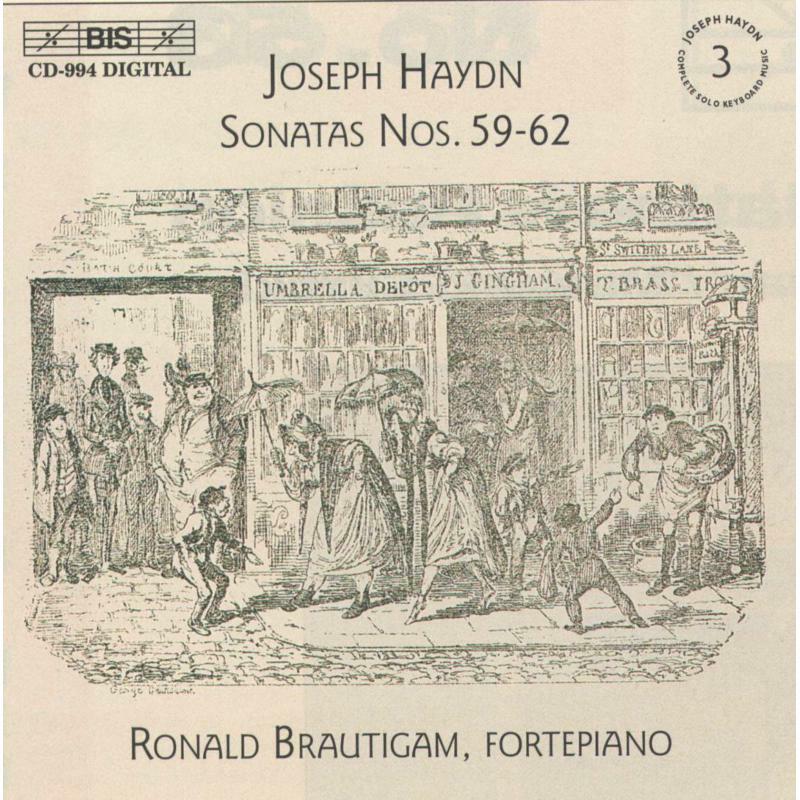 Brautigam, Ronald - Haydn: Complete Solo Keyboard Music, Vol 3 - London Sonatas /Brautigam - BISCD994