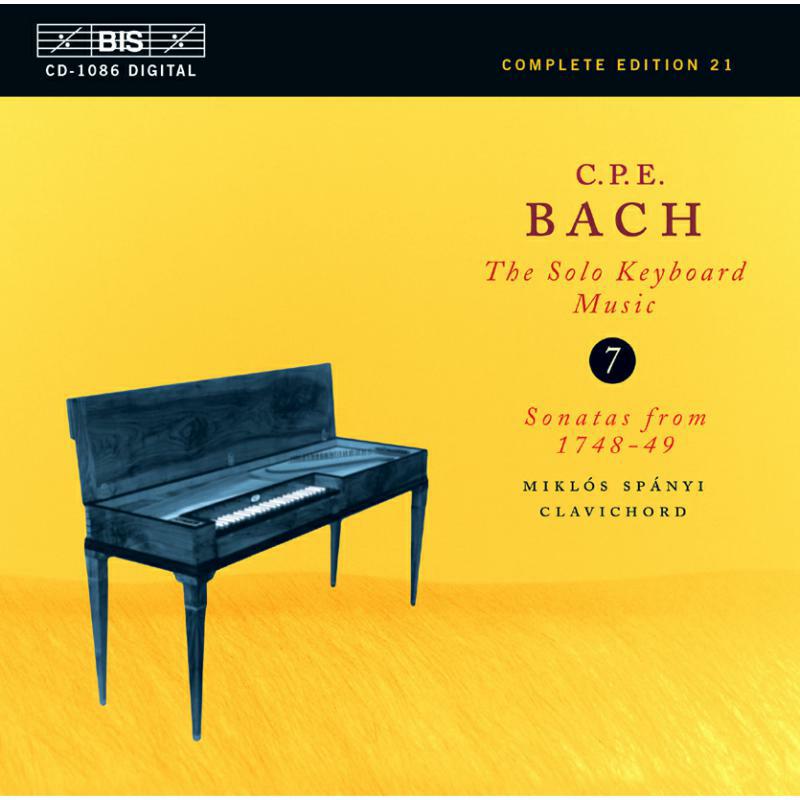 Spanyi, Miklos - CPE Bach: The Solo Keyboard Music, Vol 7 - Sonatas from 1748-49 - BISCD1086