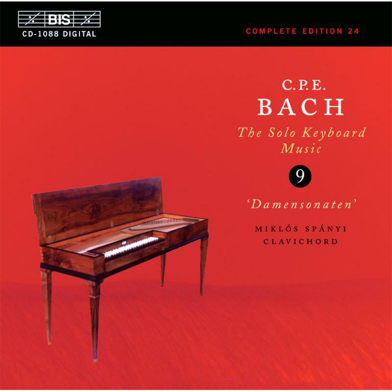 Spanyi, Miklos - CPE Bach: The Solo Keyboard Music, Vol 9 - 'Damensonaten' /Sp?nyi - BISCD1088