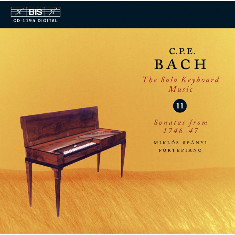 Spanyi, Miklos - CPE Bach: The Solo Keyboard Music, Vol 11 - Sonatas - BISCD1195