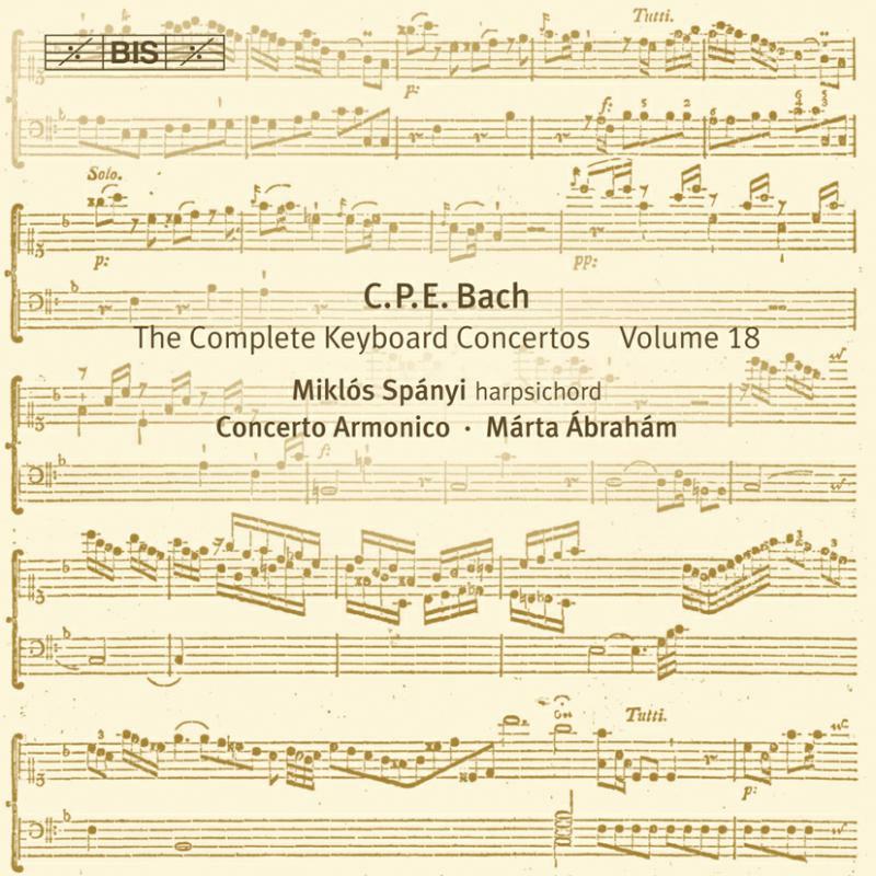 Spanyi:Concerto Armonico - Bach: Keyboard Concertos Vol 18 - BISCD1787