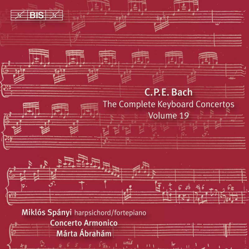 Miklos Spanyi:Cto Armonico - Bach: Keyboard Concertos Vol. 19 - BIS1957
