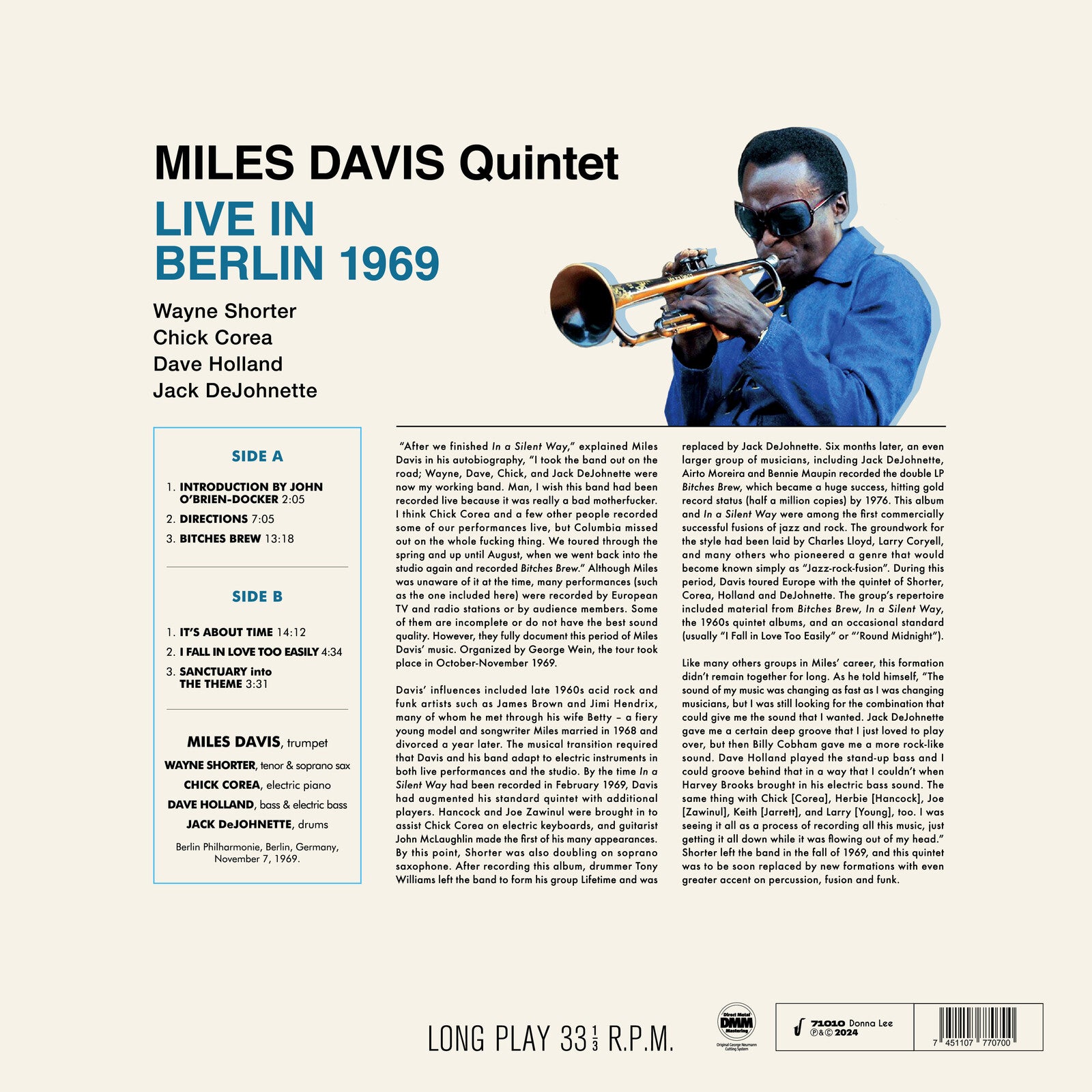 Miles Davis Quintet: Live In Berlin 1969 – Proper Music