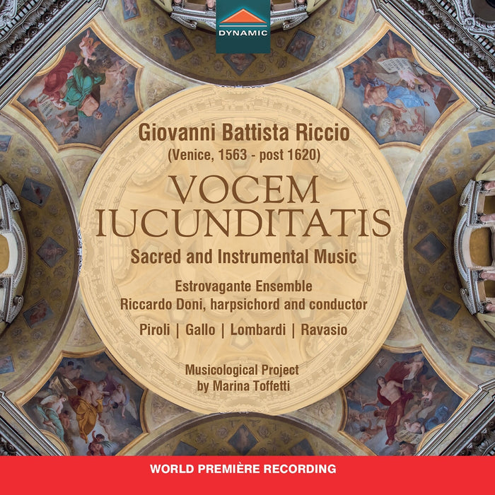 Anna Piroli; Maria Chiara Gallo; Massimo Lombardi; Alessandro Ravasio; Estrovagante Ensemble; Riccardo Doni - Giovanni Battista Riccio - Vocem Iucunditatis - Sacred and Instrumental Music - CDS8080