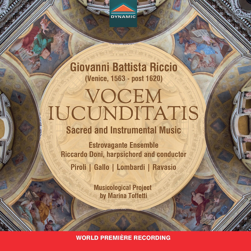 Anna Piroli; Maria Chiara Gallo; Massimo Lombardi; Alessandro Ravasio; Estrovagante Ensemble; Riccardo Doni - Giovanni Battista Riccio - Vocem Iucunditatis - Sacred and Instrumental Music - CDS8080