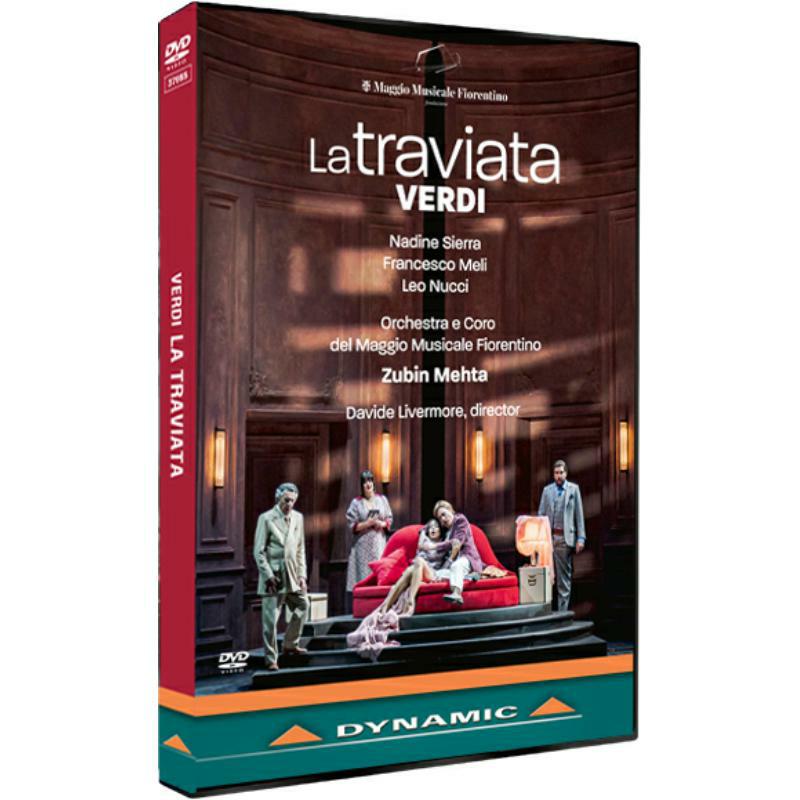 Nadine Sierra, Francesco Meli, Leo Nucci, Caterina Piva, Luca Bernard, Caterina Meldolesi, Francesco Samuele Venuti, William Corrò, Emanuele Cordaro, Alfio Vacanti, Giovanni Mazzei, Egidio Massimo Naccarato, Orchestra e Coro del Maggio Musicale Fiorentino, Lorenzo Fratini, Davide Livermore, Zubin Mehta - Giuseppe Verdi: La Traviata - 37955