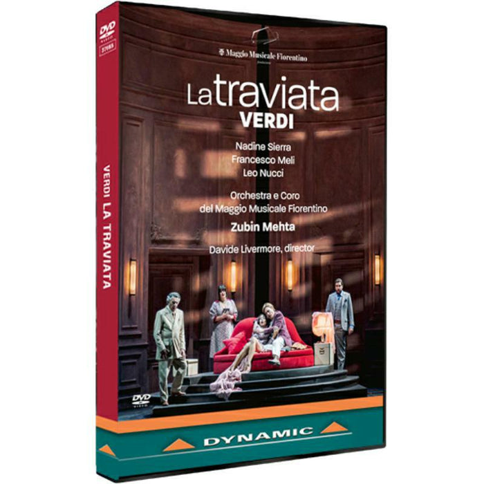 Nadine Sierra, Francesco Meli, Leo Nucci, Caterina Piva, Luca Bernard, Caterina Meldolesi, Francesco Samuele Venuti, William Corrò, Emanuele Cordaro, Alfio Vacanti, Giovanni Mazzei, Egidio Massimo Naccarato, Orchestra e Coro del Maggio Musicale Fiorentino, Lorenzo Fratini, Davide Livermore, Zubin Mehta - Giuseppe Verdi: La Traviata - 37955