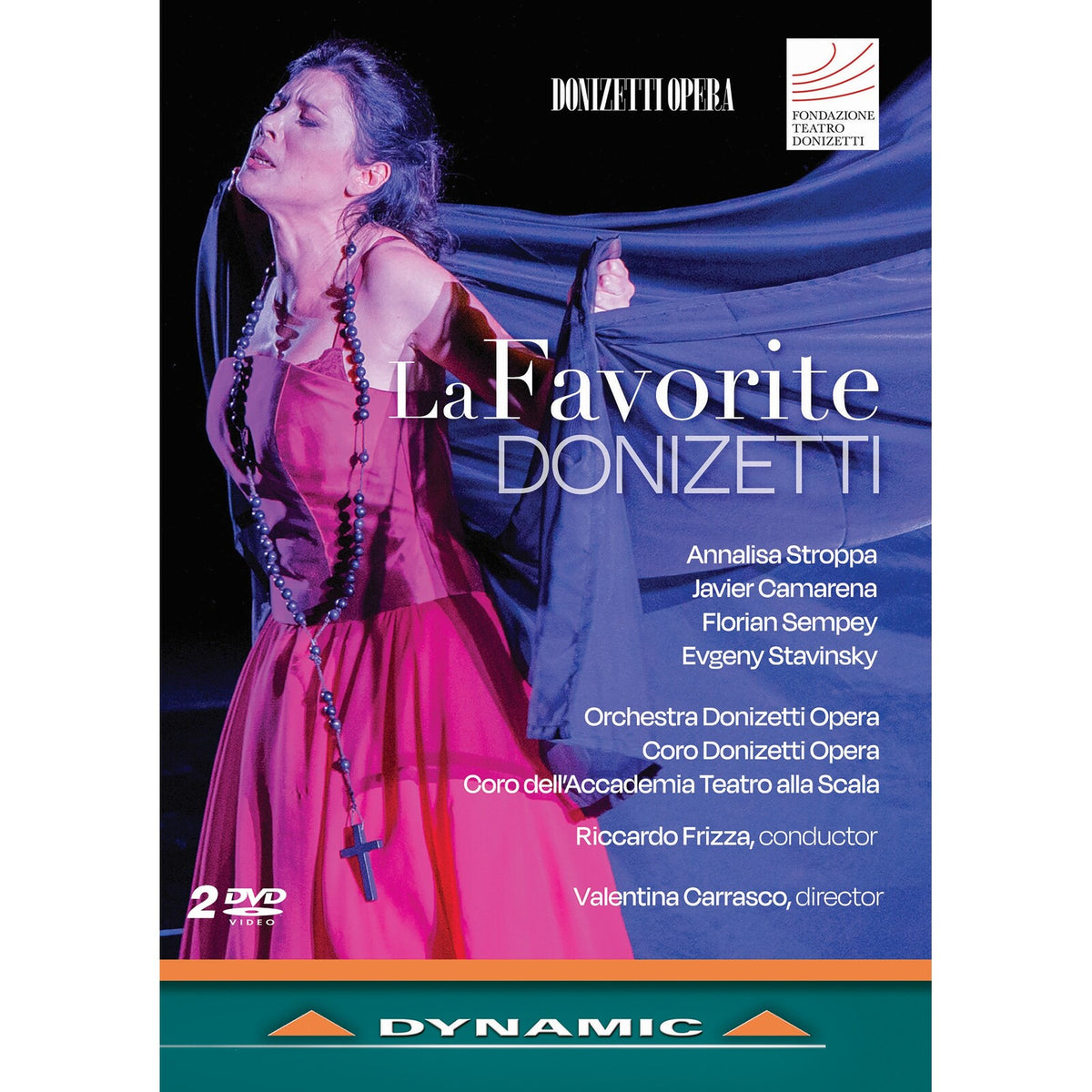 Annalisa Stroppa; Javier Camarena; Florian Sempey; Evgeny Stavinsky; Edoardo Milletti; Orchestra Donizetti Opera; Coro Donizetti Opera and Coro dell'Accademia Teatro alla Scala; Valentina Carrasco; Riccardo Frizza - Gaetano Donizetti: La Favorite - DYN37992