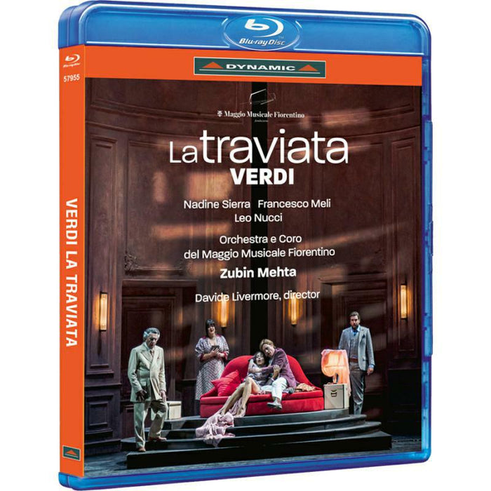 Nadine Sierra, Francesco Meli, Leo Nucci, Caterina Piva, Luca Bernard, Caterina Meldolesi, Francesco Samuele Venuti, William Corrò, Emanuele Cordaro, Alfio Vacanti, Giovanni Mazzei, Egidio Massimo Naccarato, Orchestra e Coro del Maggio Musicale Fiorentino, Zubin Mehta - Giuseppe Verdi: La Traviata - 57955