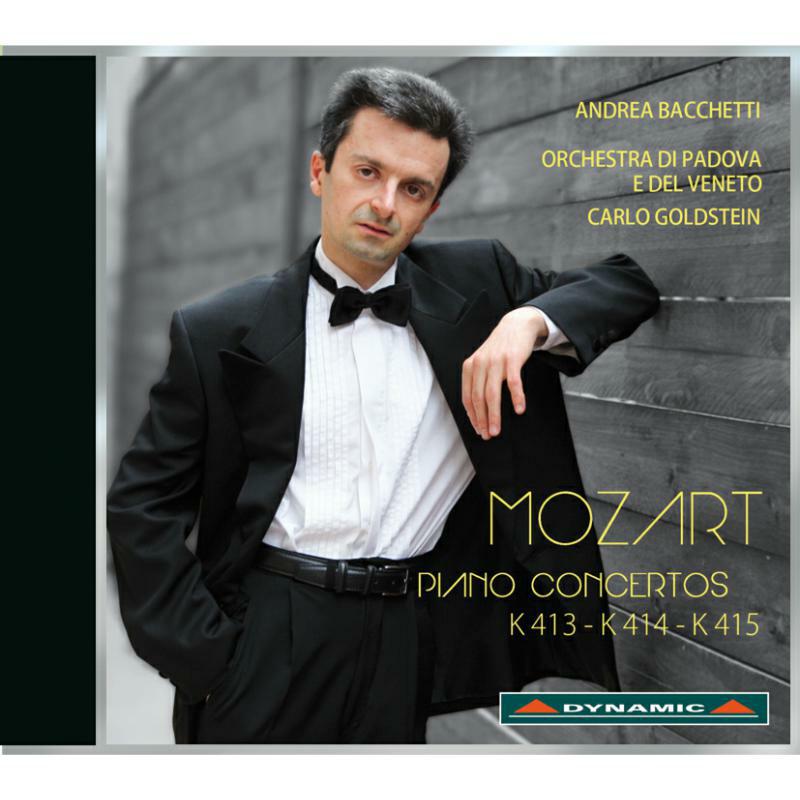 Andrea Bacchetti:Goldstein - Mozart: Piano Concertos K413-415 - CDS713