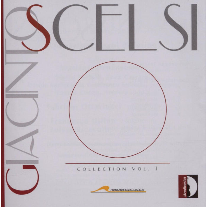 Chiara Osella; I Pomeriggi Musicali; Carlo Boccadoro - Giacinto Scelsi Collection, Vol. 1 - STR33801
