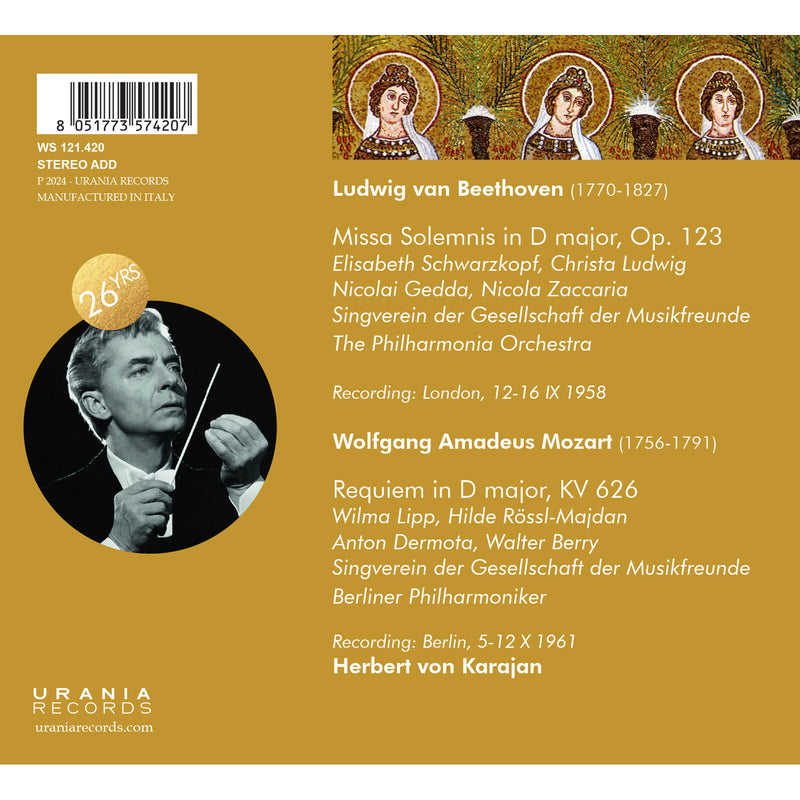 Herbert von Karajan; The Philharmonia Orchestra; Berliner Philharmoniker - Karajan conducts  Missa & Requiem - WS121420