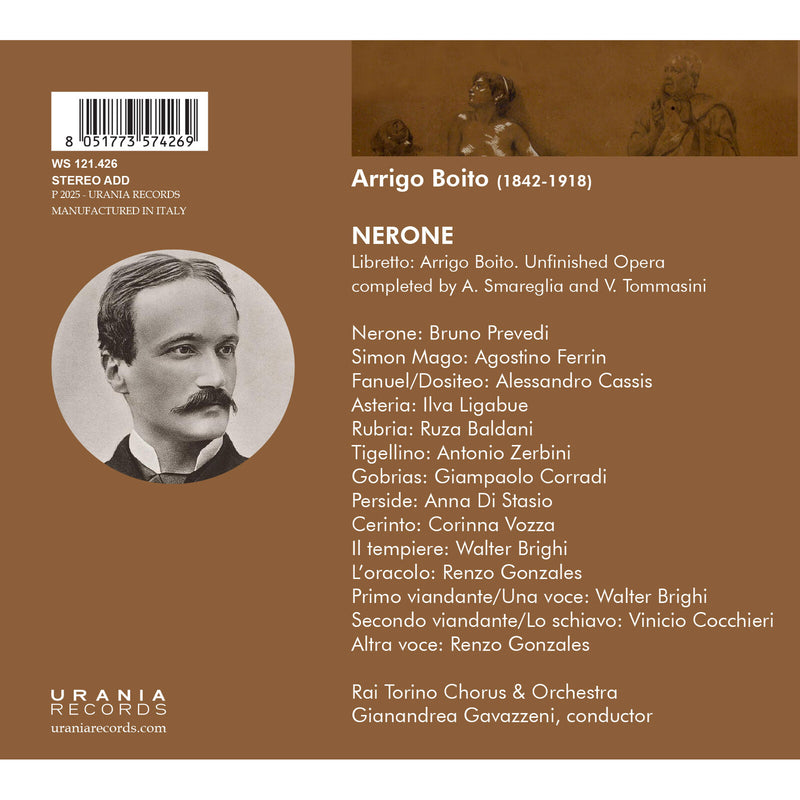 Gianandrea Gavazzeni; Rai Turin Orchestra; Bruno Prevedi - Boito: Nerone - WS121426