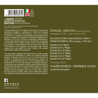 Claudio Ronco; Emanuela Vozza - Siprutini: Cello Sonatas op. I - LDV14127