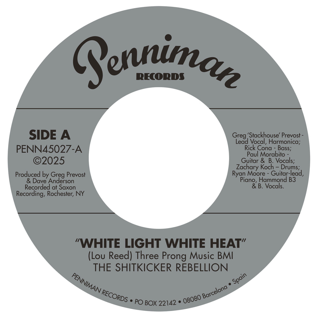 The Shitkicker Rebellion - White Light White Heat / 99th Floor - PENN45027