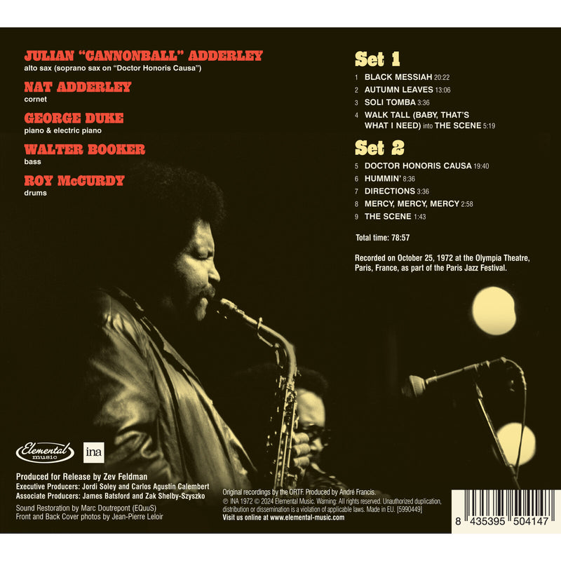 Cannonball Adderley - Poppin in Paris: Live at the Olympia 1972 - 5990449