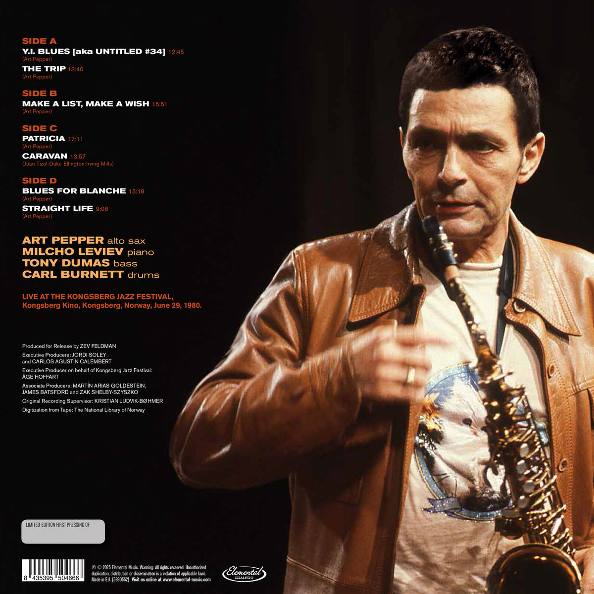 Art Pepper - An Afternoon in Norway: The Kongsberg Concert - 5990552